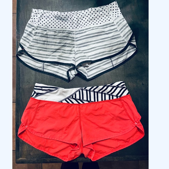 Pair of two lululemon Run Speed Up Low-Rise Lined Shorts - Picture 1 of 11